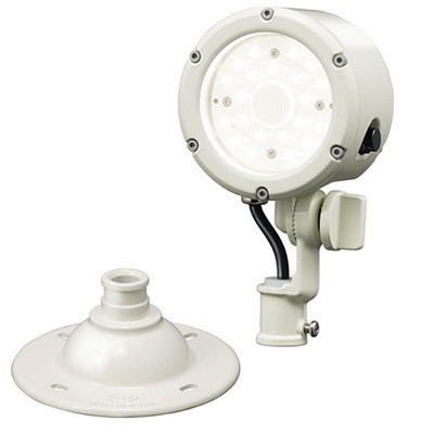 E30014W/NSAN9/W + F7A/W || LED小形投光器+台座セット[白色] 岩崎電気
