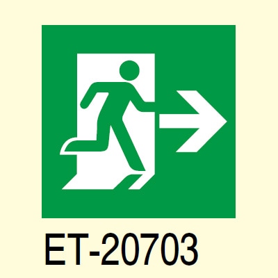 ET-20703 || LED誘導灯用表示パネル 東芝 B級・BL形/BH形(20形A/B) 高