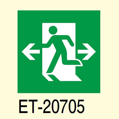 てれび「確認用」 ET-20705 || LED誘導灯用表示パネル 東芝 B級・BL形/BH形(20形A/B) 高