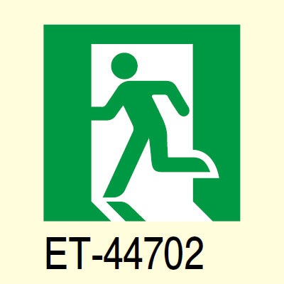 すめらぎページ ET-44702 || LED誘導灯用表示パネル 東芝 A級 高輝度避難口誘導灯表示