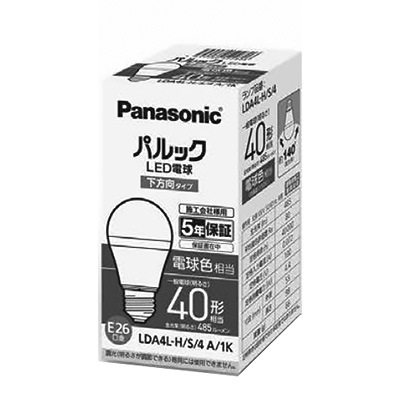 LDA4L-H/S/4A/1K || LED電球＜施工会社向け包装＞ Panasonic パルック