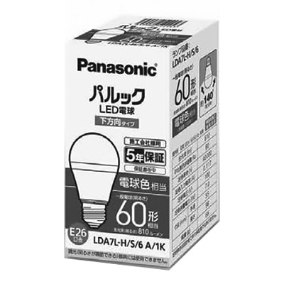 LDA7L-H/S/6A/1K || LED電球＜施工会社向け包装＞ Panasonic