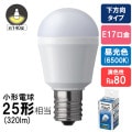 LDA3D-H-E17/S/2 || LED�ŵ� Panasonic �����ŵ奿���� ������Ǯ�ŵ�25������/320lm E17���� ������140�� Ĵ���Բ� ��Ǯ��ܹ����/̩�ķ�����б� AC100V �����(6500K/Ra80) ��������(2.9W) ����(35mm) ��Ĺ(67mm) ��ʼ�̿(40000h) [mw]