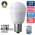 LDA4D-H-E17/S/4 || LED�ŵ� Panasonic �����ŵ奿���� ������Ǯ�ŵ�40������/440lm E17���� ������140�� Ĵ���Բ� ��Ǯ��ܹ����/̩�ķ�����б� AC100V �����(6500K/Ra80) ��������(4.0W) ����(35mm) ��Ĺ(67mm) ��ʼ�̿(40000h) [mw]