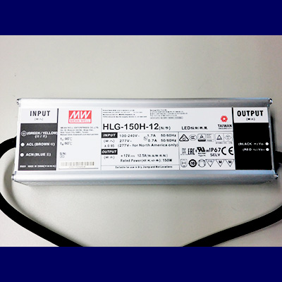 HLG-150H-12 || AC-DCスイッチング電源 MEANWELL 【屋内・屋外