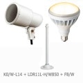 K0/W-L14 + LDR11L-H/W827A + F8/W || ھLED糧åȡ ŵKץۥ+LEDioc LED 160WƱ ŵ忧(2700K)+ ⤵293mm E26 ο() (:LDR11L-H/W827) [br]