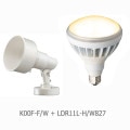 K00F-F/W + LDR11L-H/W827A || ھLED糧åȡ ŵ(IWASAKI) Kץۥ ե󥸥ס+LEDioc LED 160WƱ ŵ忧(2700K) E26 ο() (:LDR11L-H/W827) [br]