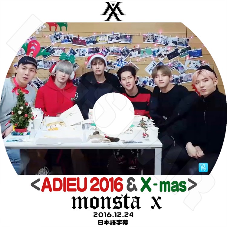 K-POP DVD】MONSTA X ADIEU 2016 & X-MAS V Live☆(2016.12.24)【日本