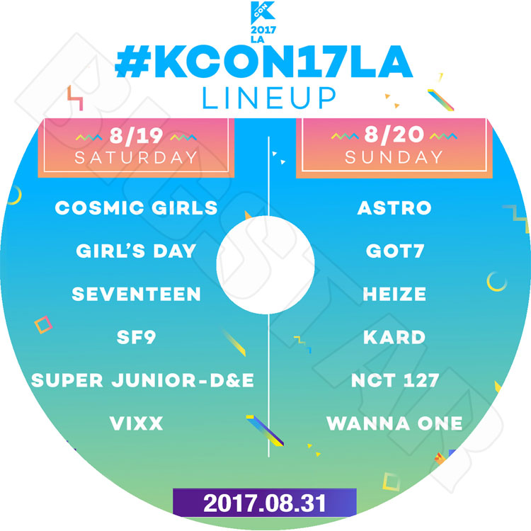 ��K-POP DVD�ۡ���2017 KCON In LA (2017.08.31)��WANNA ONE SEVENTEEN GOT7 VIXX D&E SF9 ASTRO GIRL`SDAY NCT127 ¾��LIVE ���󥵡��� KPOP DVD��