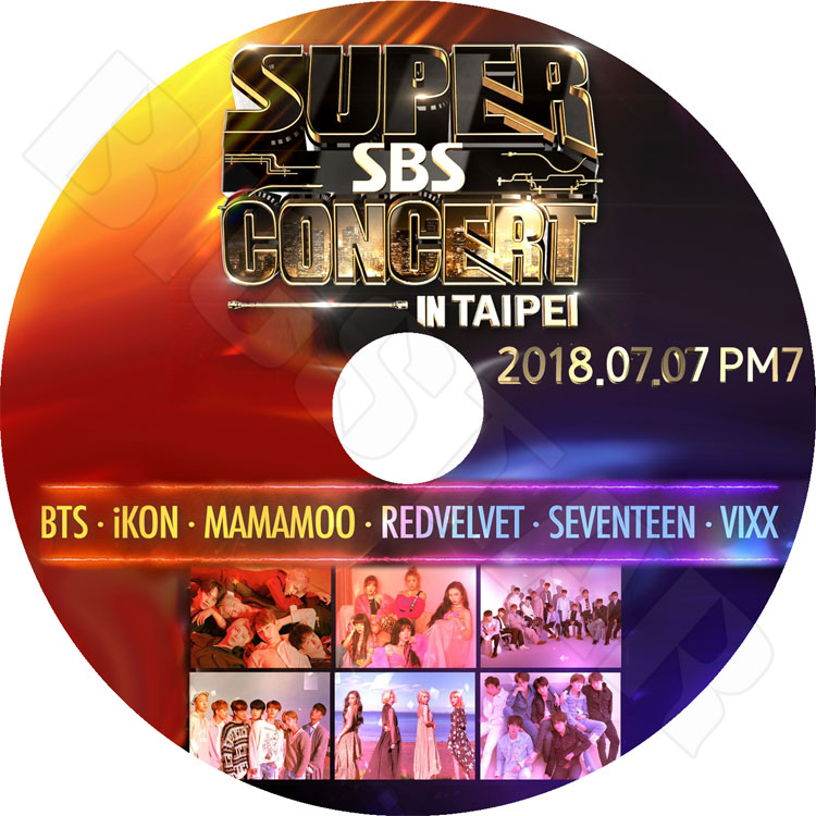 ��K-POP DVD�ۡ���2018 SBS SUPER CONCERT (2018.07.07)��BTS IKON MAMAMOO RED VELVET SEVENTEEN VIXX ¾��LIVE ���󥵡��� KPOP DVD��
