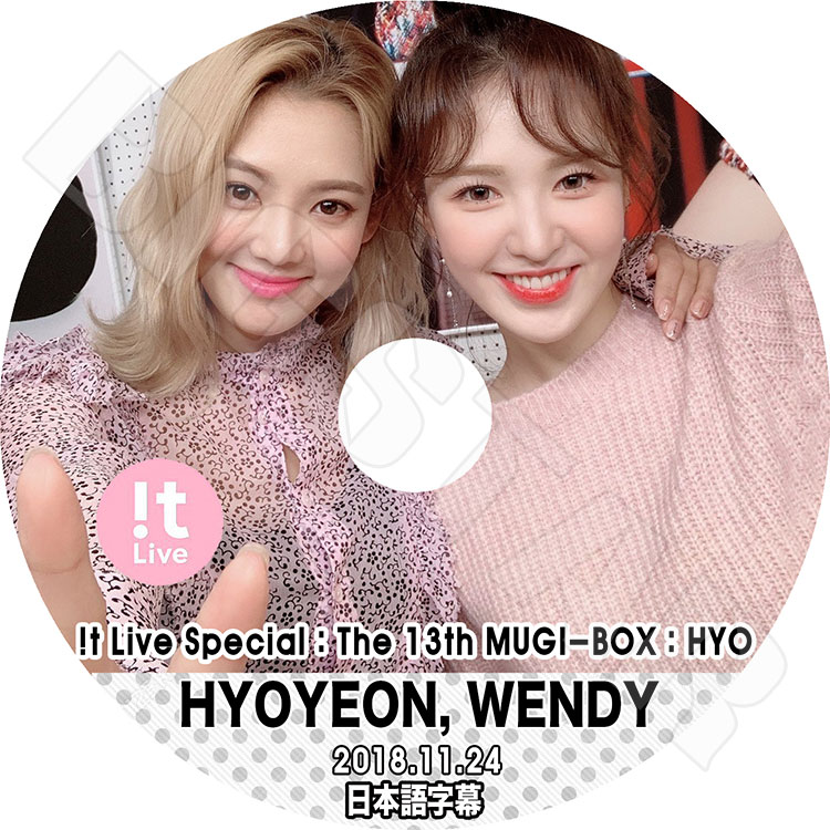 ��K-POP DVD�ۡ����ҥ��� ������ǥ� The 13th MUGI-BOX(2018.11.24)��It Live Special�����ܸ���뤢��ۡ�SNSD HYOYEON RED VELVET WENDY KPOP DVD��
