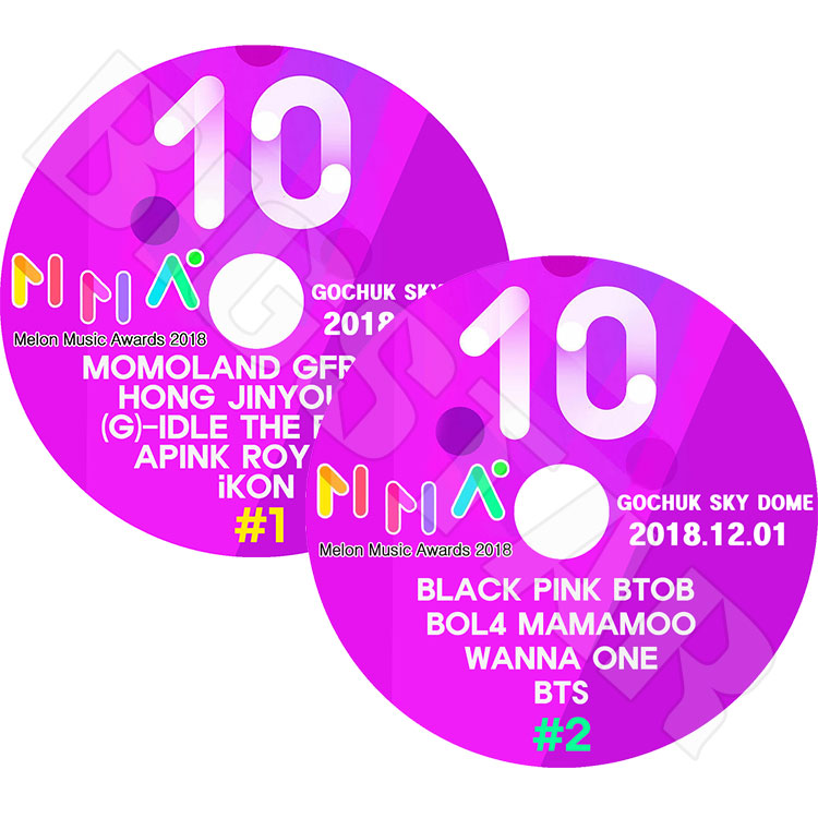 ��K-POP DVD�ۡ���2018 MELON Music Awards (2��SET) (2018.12.01)��BTS BLACKPINK WANNAONE GFRIEND iKON MOMOLAND ¾�ڥ��󥵡��� LIVE KPOP DVD��