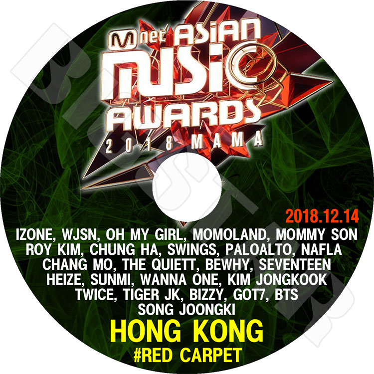 ��K-POP DVD�ۡ���2018 MAMA in Hong Kong Red Carpet(2018.12.14)��BTS WANNAONE SEVENTEEN WJSN GOT7 IZONE ¾��LIVE ���󥵡��� KPOP DVD��