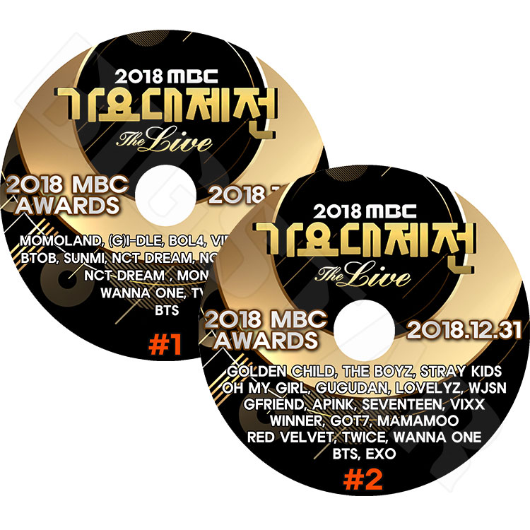 ��K-POP DVD�ۡ���2018 MBC AWARDS (2��SET) (2018.12.31)��BTS EXO GOT7 WANNA ONE TWICE MAMAMOO LOVELYZ SEVENTEEN ¾��LIVE ���󥵡��� KPOP DVD��