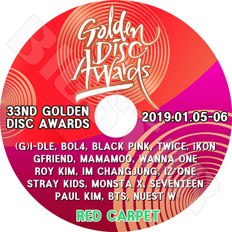 ��K-POP DVD�ۡ���33nd 2019 Golden Disk Awards Red Carpet(2019.01.05-01.06)��BTS WANNAONE TWICE BLACKPINK SEVENTEEN IZONE ¾��LIVE ���󥵡��� KPOP DVD��