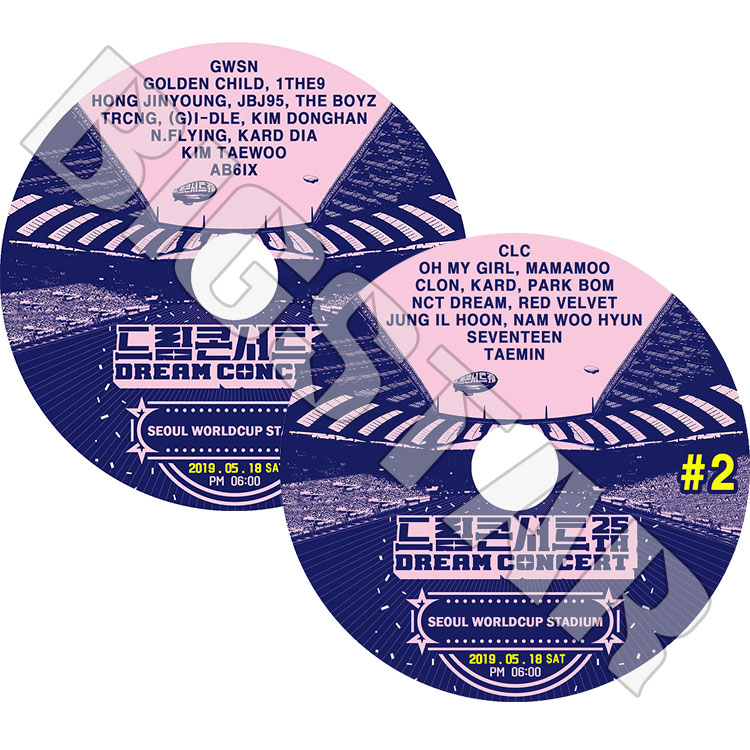 ��K-POP DVD�ۡ���2019 25th DREAM CONCERT(2��SET)(2019.05.18)��SEVENTEEN TAEMIN REDVELVET AB6IX OMG  ¾��LIVE ���󥵡��� KPOP DVD��