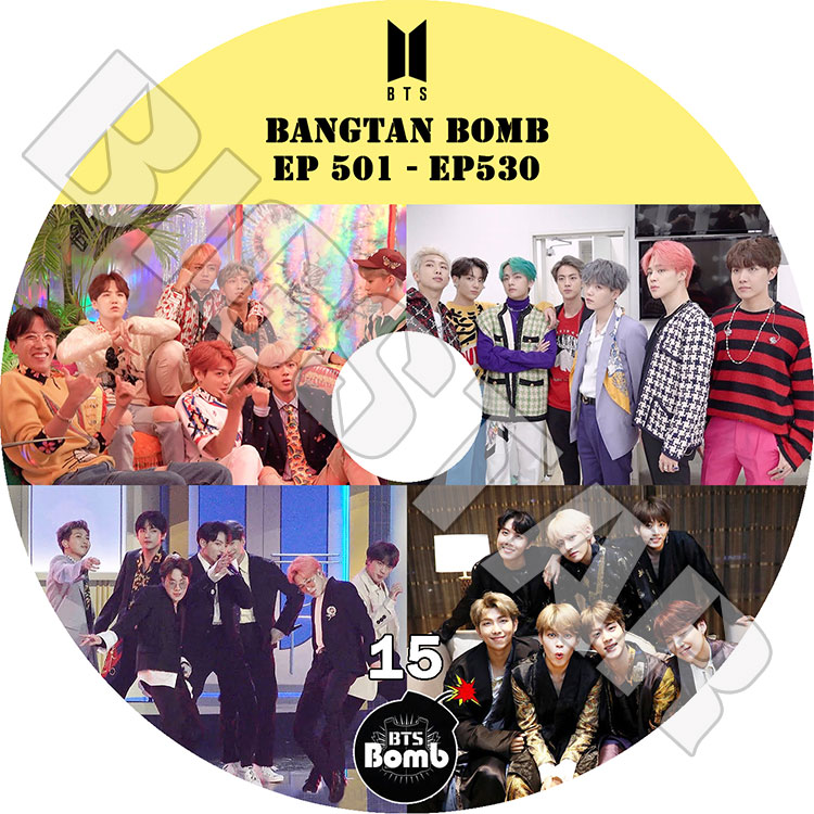 ��K-POP DVD�ۡ���BTS BANGTAN BOMB 15 (EP501-EP530)�������ܸ����ʤ��ۡ����ƾ�ǯ�� �Х󥿥�ǯ�� ��åץ�󥹥��� ���奬 ���� �������ۡ��� ���ߥ� �֥� ����󥰥� KPOP DVD��