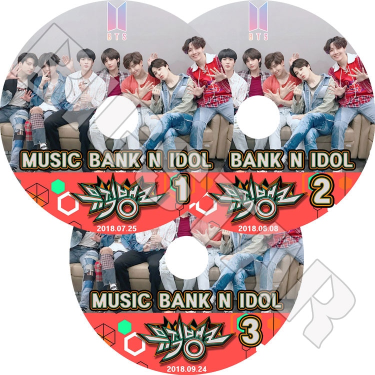 K-POP DVD】BTS Music Bank N IDOL(3枚SET)☆(2018.07.25/08.08/09.24
