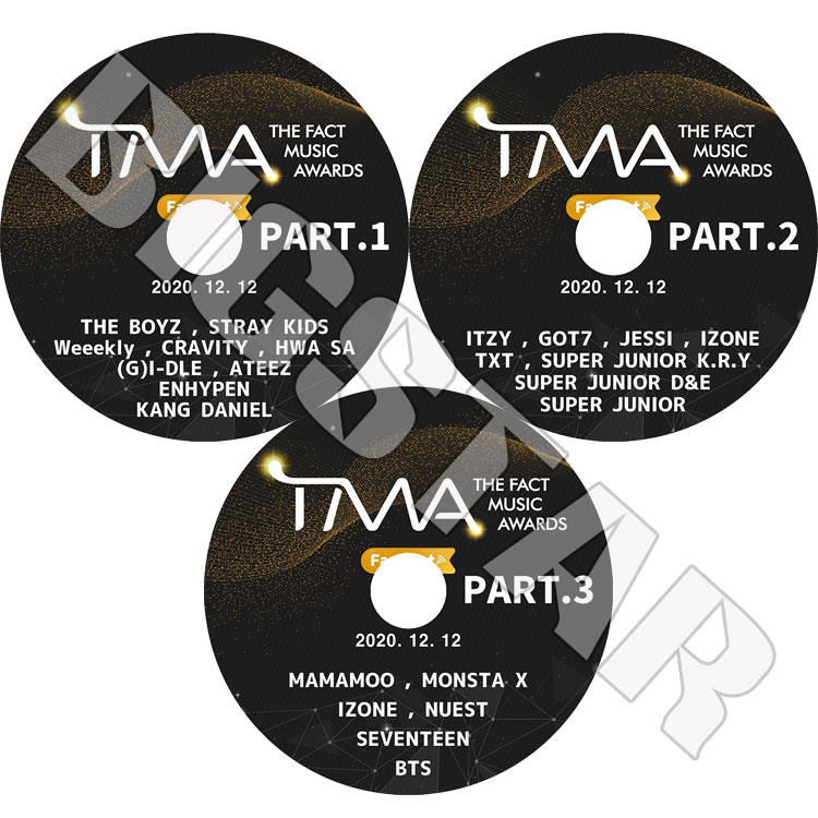 ��K-POP DVD�ۡ���2020 THE FACT MUSIC AWARDS(3��SET)(2020.12.12)TMA��BTS SEVENTEEN IZONE MAMAMOO ����¾�ڥ��󥵡��� LIVE KPOP DVD��