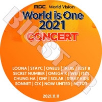 K-POP DVDۡ2021 World is One Concert(2021.11.11)NCT127 STRAY KIDS ITZY ¾LIVE 󥵡 KPOP DVD