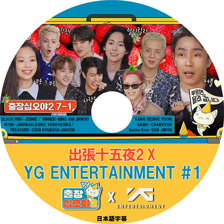 ��K-POP DVD�ۡ�����ĥ������2 X YG ENTERTAINMENT #1�������ܸ���뤢��ۡ�BLACK PINK JENNIE WINNER IKON TREASURE AKMU KANG SEUNG YOON SECHS KIES KPOP DVD��