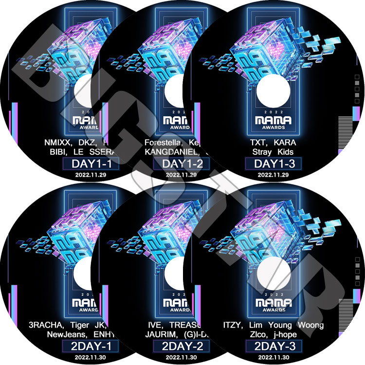 K-POP DVD 2022 MAMA Mnet Asia Music Awards 6枚SET 1-2DAY 2022.11