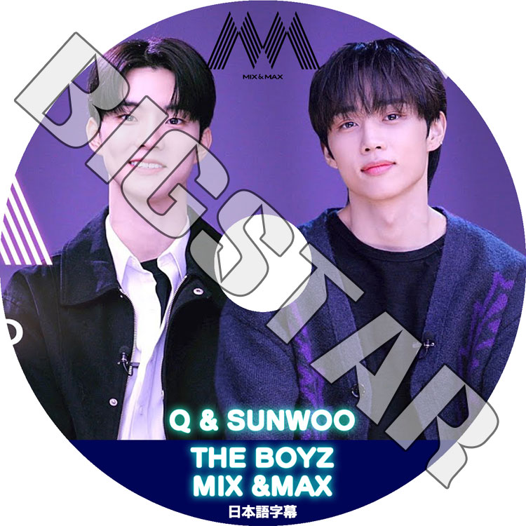 K-POP DVD THE BOYZ MIX&MAX Q & SUNWOO 日本語字幕あり THE