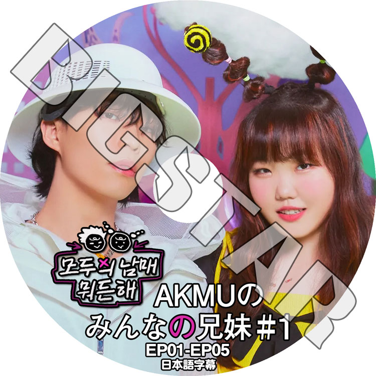 K-POP DVD AKMU みんなの兄妹 #1 EP01-EP05 日本語字幕あり 楽童