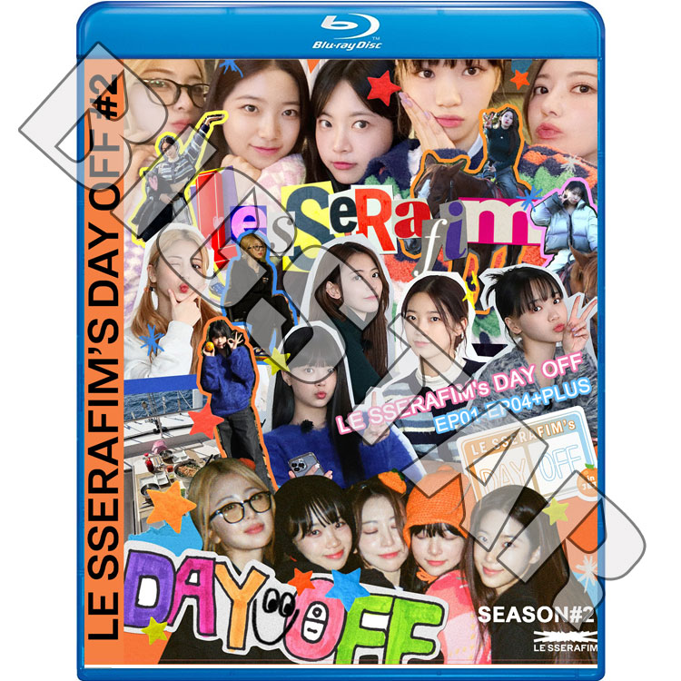 Blu-ray LE SSERAFIM's DAY OFF #2 EP01-EP04 + PLUS 日本語字幕あり