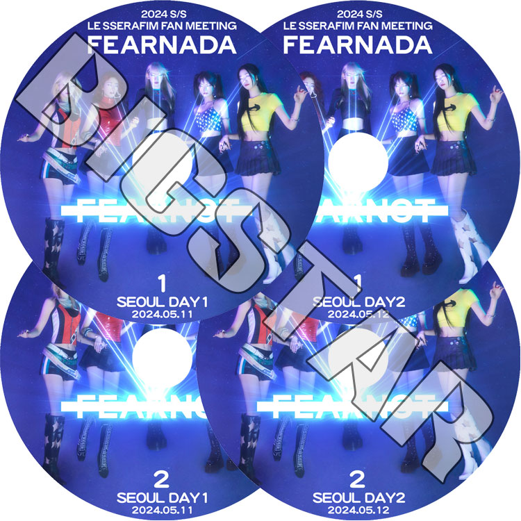 K-POP DVD LE SSERAFIM 2024 FAN MEETING 4枚SET FEARNADA 2024.05.11