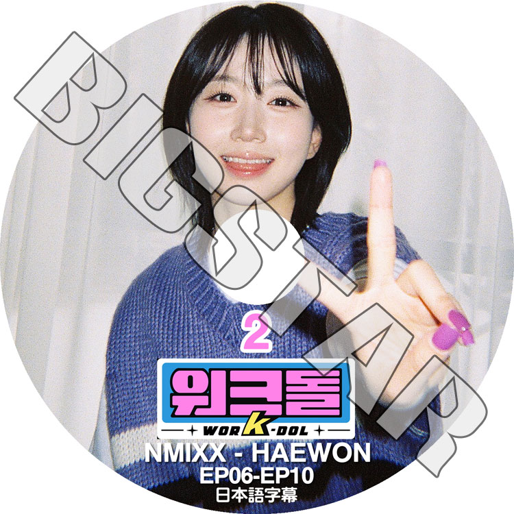 K-POP DVD NMIXX HAEWON WORKDOL #2 EP06-EP10 ܸ뤢 NMIXX ߥå HAEWON إ KPOP DVD