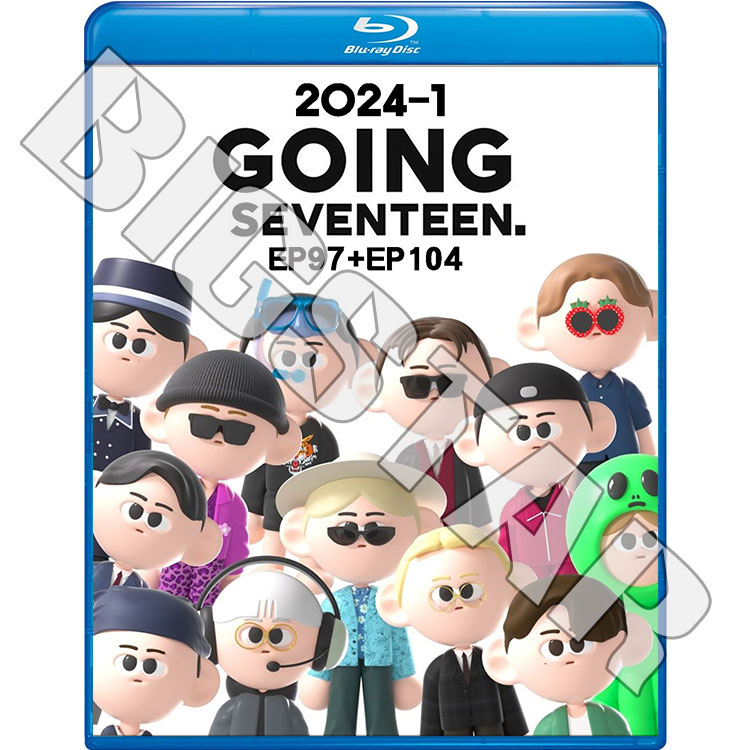 6000/ 予約済み　Going Seventeen / SEVENTEEN Blu-ray SEVENTEEN 2024 GOING SEVENTEEN #1 EP97-EP104 日本語字幕