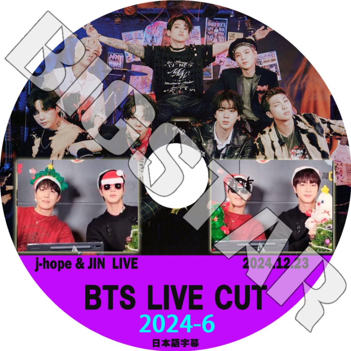 K-POP DVD �Х󥿥� 2024 V LIVE CUT #6 JIN/ J-HOPE LIVE 2024.12.23 ���ܸ���뤢�� �Х󥿥� ���� JIN �������ۡ��� J-HOPE BANGTAN KPOP DVD