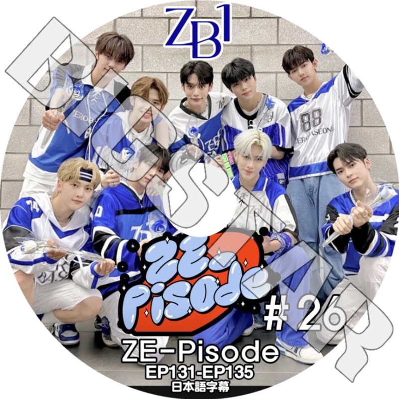 K-POP DVD ZEROBASEONE ZE-PISODE #26 EP131-EP135 ܸ뤢 ZEROBASEONE ZB1 ٥ ١ KPOP DVD