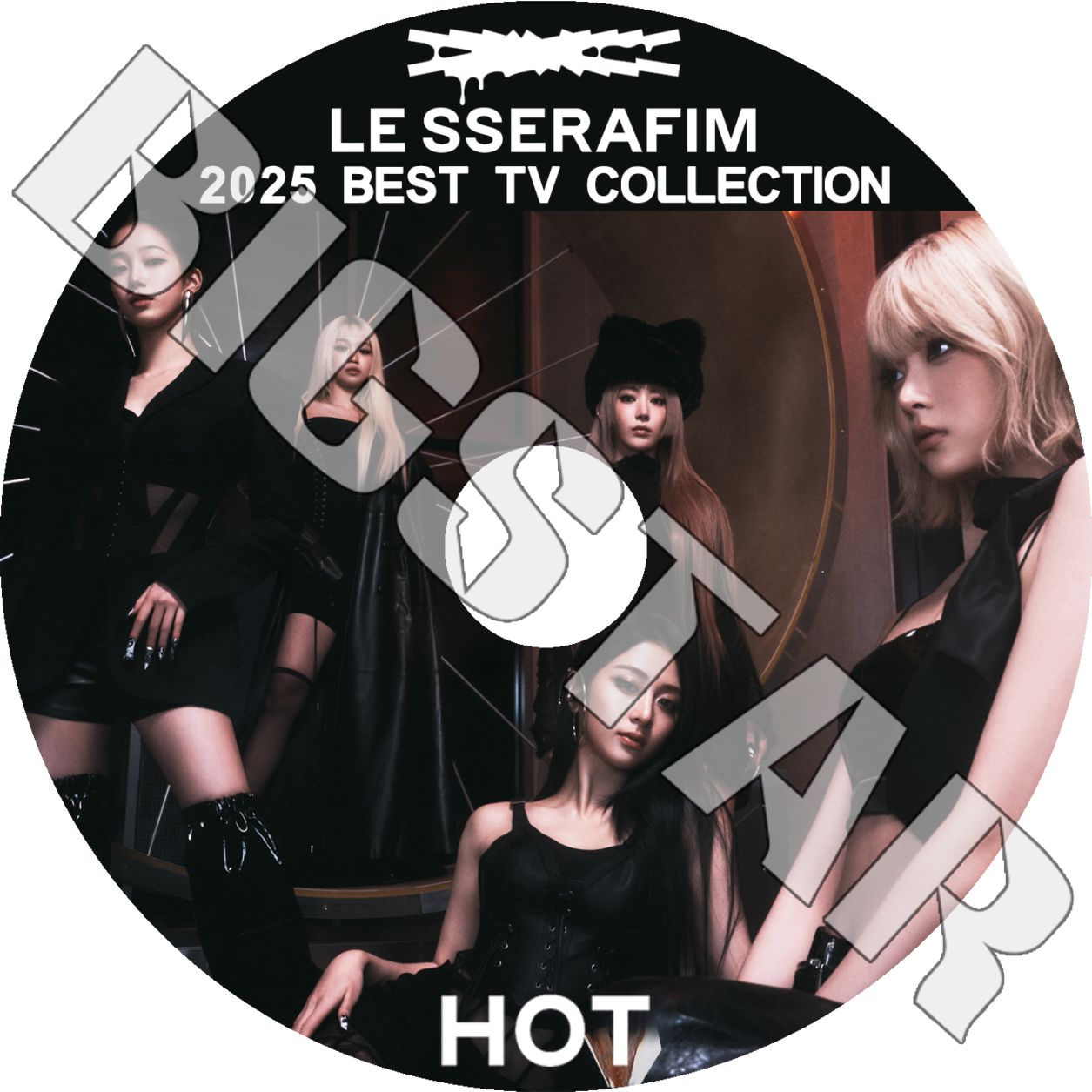 K-POP DVD LE SSERAFIM 2025 BEST TV COLLECTION - HOT CRAZY