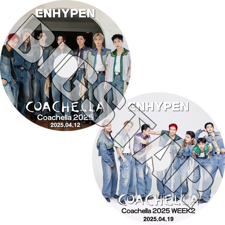 K-POP DVD ENHYPEN COACHELLA コンサート 2枚SET 2025.04.12-04.19