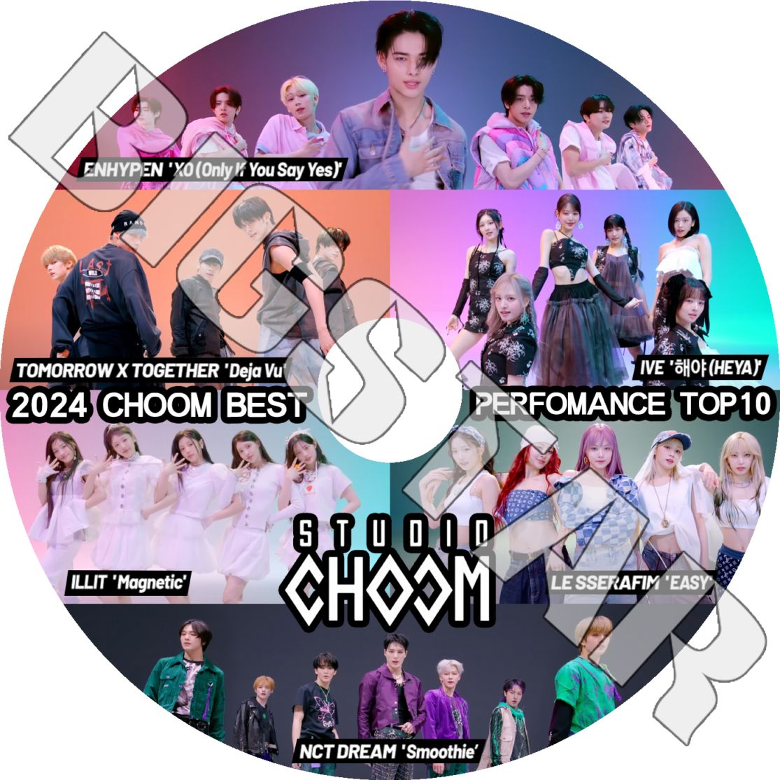 K-POP DVD 2024 CHOOM BEST PERFOMANCE TOP10 - LE SSERAFIM/ ENHYPEN/ IVE ...