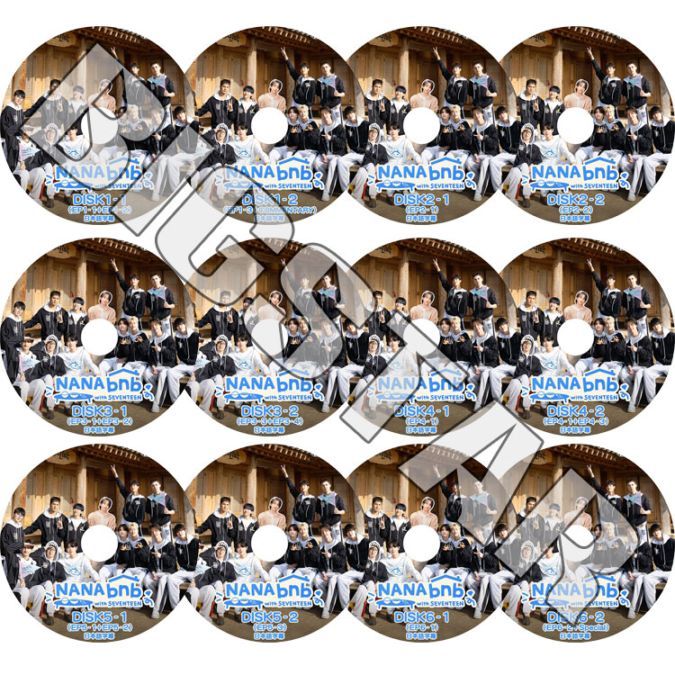 K-POP DVD SEVENTEEN NANA BNB NOCUT ver. 12SET EP1-1 - EP6-2+COMMENTARY ܸ뤢 SEVENTEEN ֥ƥ ֥ SVT KPOP DVD