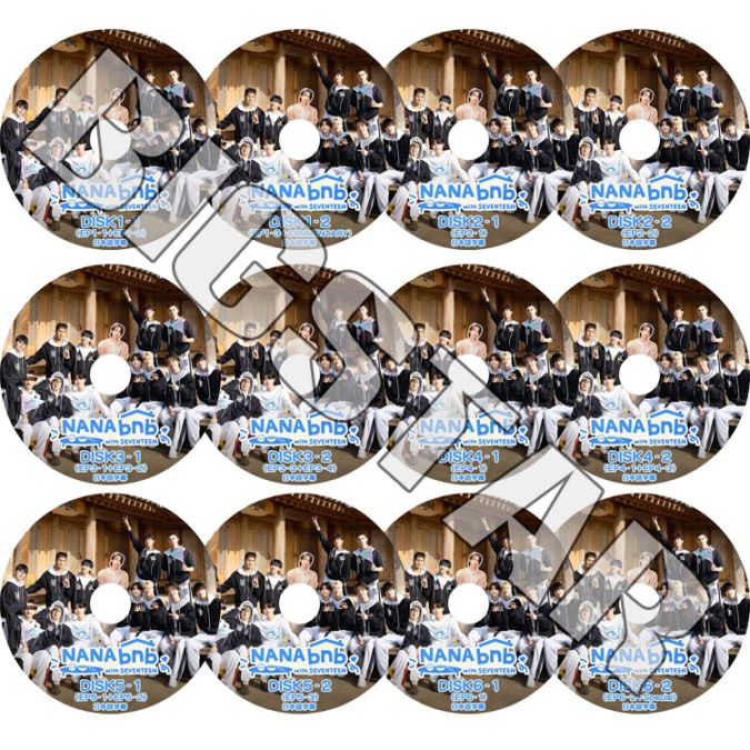 K-POP DVD SEVENTEEN NANA BNB NOCUT ver. 12SET EP1-1 - EP6-2+COMMENTARY ܸ뤢 SEVENTEEN ֥ƥ ֥ SVT KPOP DVD