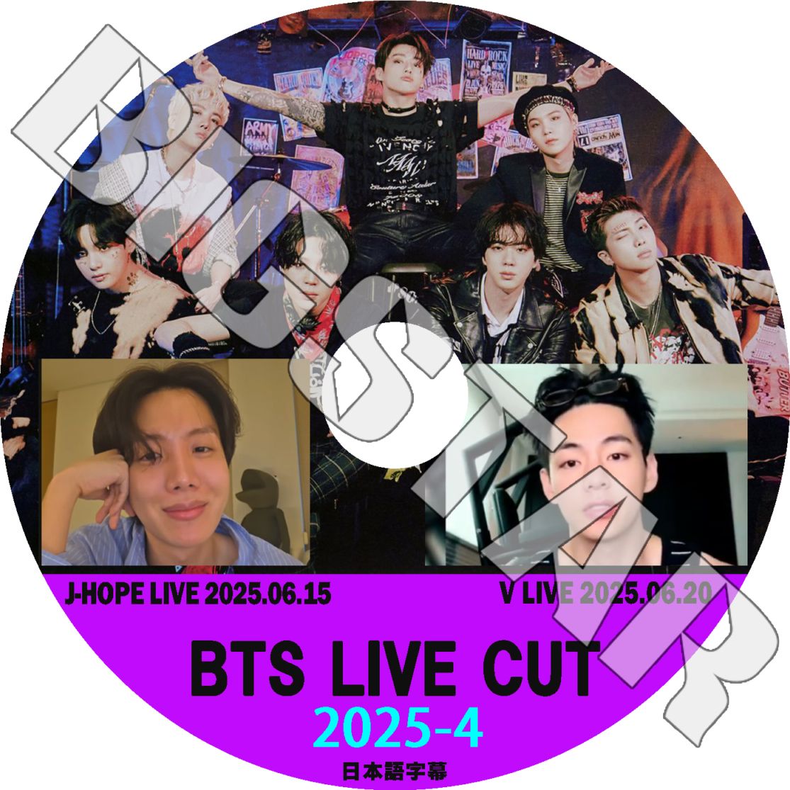 K-POP DVD �Х󥿥� 2025 V LIVE CUT #4 J-HOPE/ V 2025.06.15/ 06.20 ���ܸ���뤢�� �Х󥿥� �������ۡ��� J-HOPE �ƥҥ�� BANGTAN KPOP DVD