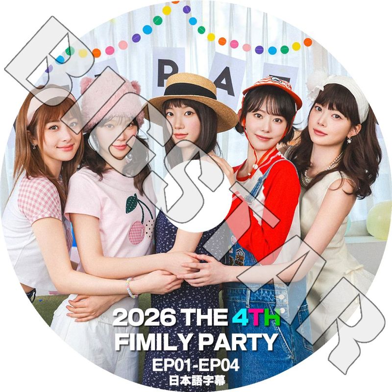 K-POP DVD LE SSERAFIM 4周年記念 FAMILY PARTY EP01-EP04 日本語字幕