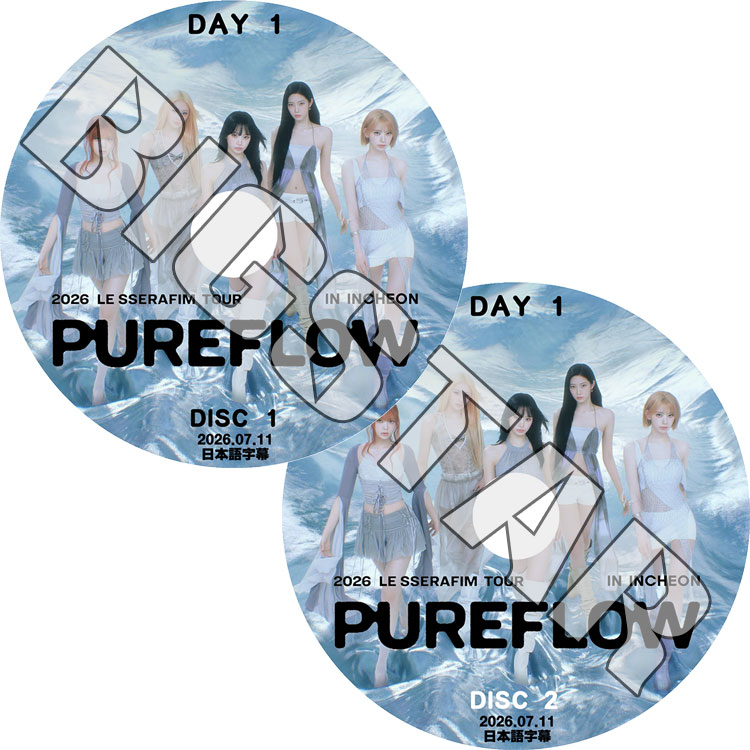 K-POP DVD 2026 LE SSERAFIM TOUR 'PUREFLOW' IN INCHEON DAY1 26.07