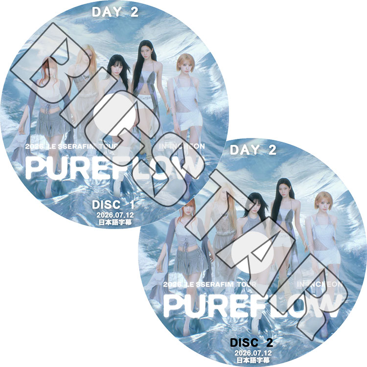 K-POP DVD 2026 LE SSERAFIM TOUR 'PUREFLOW' IN INCHEON DAY2 26.07