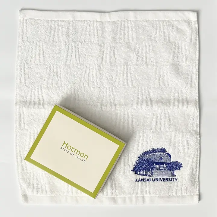 吸水力抜群！「フェアトレードコットンタオル/凜風館刺繍入り」ホット