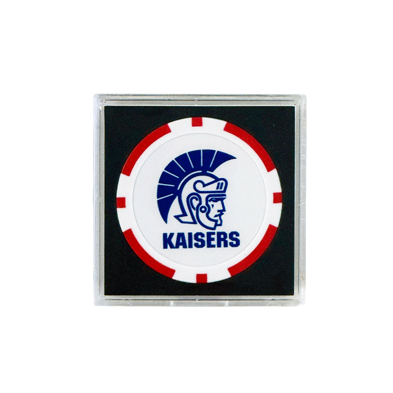 ゴルフマーカー/レッド（関西大学校章&カイザーズマーク入り）通販