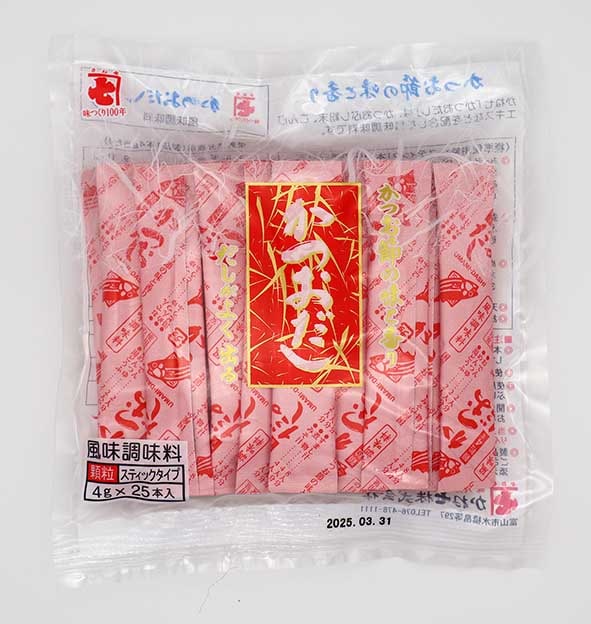 風味調味料 かつおだし 4g×25本