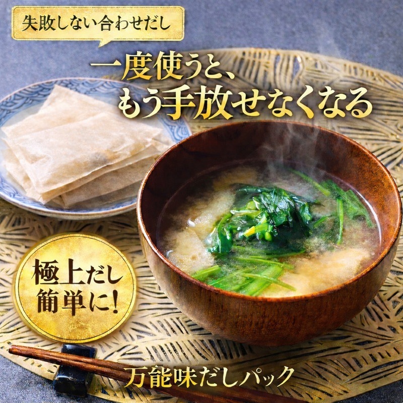 万能味だしパック８ｇ×２袋（お試し品）