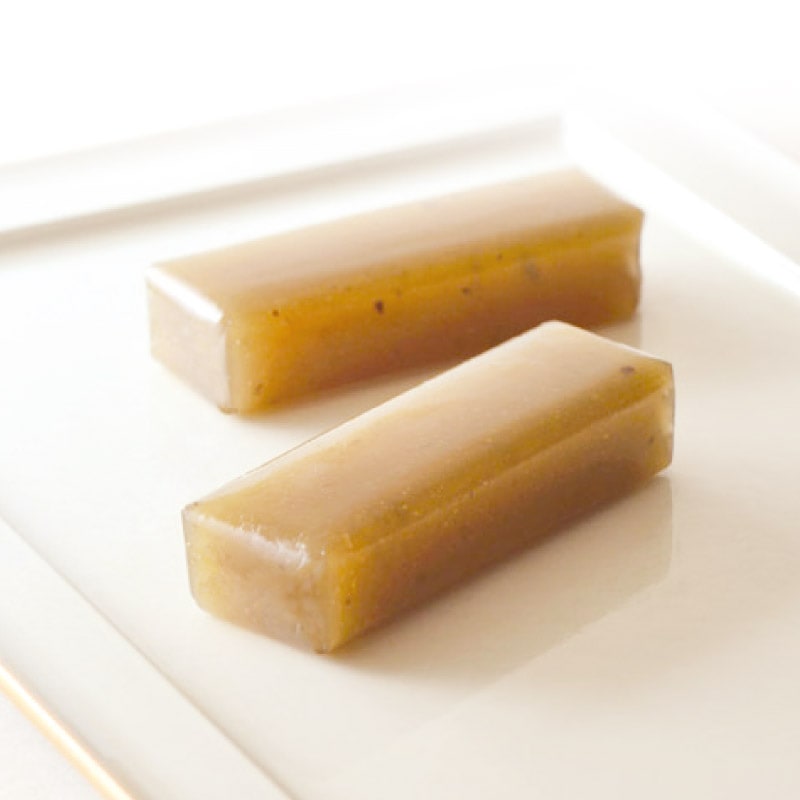 小形羊羹詰合せ 45本入り(黒豆茶羊羹15・黒豆茶塩羊羹15・栗羊羹15)の数量・のしを指定してのご購入画面へ移動します