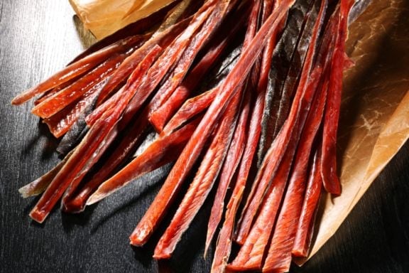 北海道産　無着色　鮭とば(とば雄)　80g