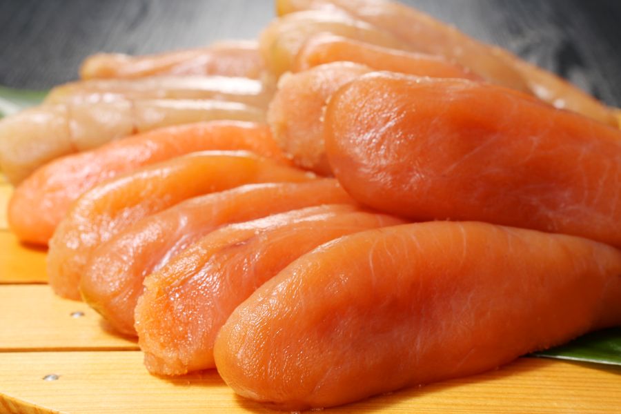 北海道近海産　無着色　たらこ　400g(小サイズ40g～60g)　(お買い得品・化粧箱無）